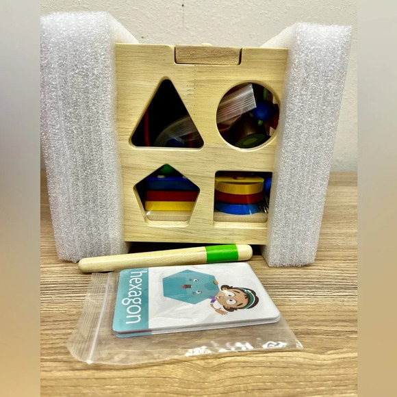 8 in 1 Wooden Activity Cube for Toddlers Montessori Toys Toddler Activity Center - Picture 8 of 8